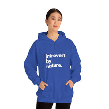 Load image into Gallery viewer, Introvert By Nature Unisex Heavy Blend™ Hooded Sweatshirt
