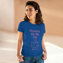 Load image into Gallery viewer, Focusing on My Zen - Women's Soft Cotton Tee