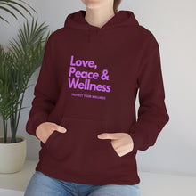 Load image into Gallery viewer, Love-Peace-Wellness2 Unisex Heavy Blend™ Hooded Sweatshirt