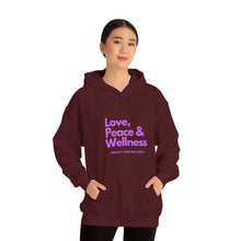 Load image into Gallery viewer, Love-Peace-Wellness2 Unisex Heavy Blend™ Hooded Sweatshirt