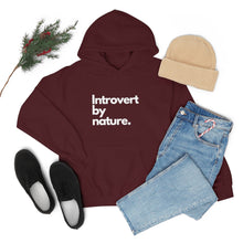 Load image into Gallery viewer, Introvert By Nature Unisex Heavy Blend™ Hooded Sweatshirt