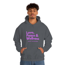 Load image into Gallery viewer, Love-Peace-Wellness2 Unisex Heavy Blend™ Hooded Sweatshirt