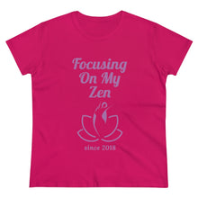 Load image into Gallery viewer, Focusing on My Zen - Women's Soft Cotton Tee