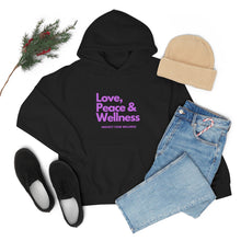 Load image into Gallery viewer, Love-Peace-Wellness2 Unisex Heavy Blend™ Hooded Sweatshirt