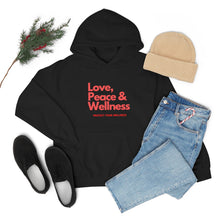 Load image into Gallery viewer, Love-Peace-Wellness1 Unisex Heavy Blend™ Hooded Sweatshirt