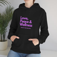 Load image into Gallery viewer, Love-Peace-Wellness2 Unisex Heavy Blend™ Hooded Sweatshirt