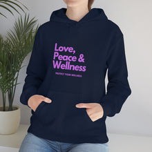 Load image into Gallery viewer, Love-Peace-Wellness2 Unisex Heavy Blend™ Hooded Sweatshirt