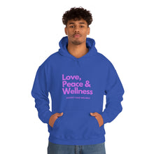 Load image into Gallery viewer, Love-Peace-Wellness2 Unisex Heavy Blend™ Hooded Sweatshirt