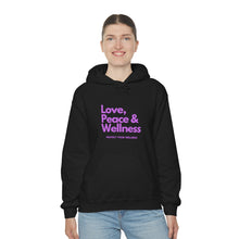 Load image into Gallery viewer, Love-Peace-Wellness2 Unisex Heavy Blend™ Hooded Sweatshirt