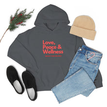 Load image into Gallery viewer, Love-Peace-Wellness1 Unisex Heavy Blend™ Hooded Sweatshirt