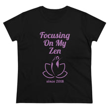 Load image into Gallery viewer, Focusing on My Zen - Women's Soft Cotton Tee
