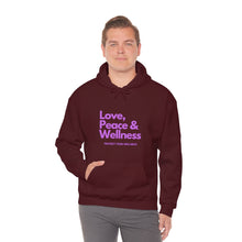 Load image into Gallery viewer, Love-Peace-Wellness2 Unisex Heavy Blend™ Hooded Sweatshirt