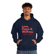 Load image into Gallery viewer, Love-Peace-Wellness1 Unisex Heavy Blend™ Hooded Sweatshirt