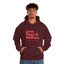 Load image into Gallery viewer, Love-Peace-Wellness1 Unisex Heavy Blend™ Hooded Sweatshirt