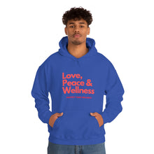 Load image into Gallery viewer, Love-Peace-Wellness1 Unisex Heavy Blend™ Hooded Sweatshirt