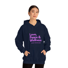 Load image into Gallery viewer, Love-Peace-Wellness2 Unisex Heavy Blend™ Hooded Sweatshirt