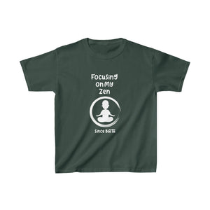 Boys Focusing on My Zen Since Birth - Kids Heavy Cotton™ Tee