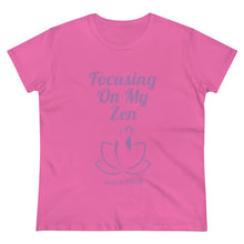 Load image into Gallery viewer, Focusing on My Zen - Women&#39;s Soft Cotton Tee
