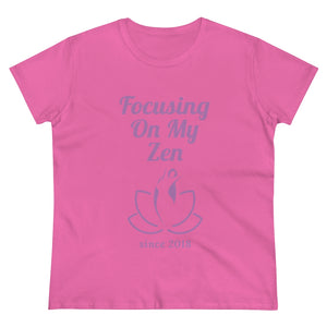 Focusing on My Zen - Women's Soft Cotton Tee