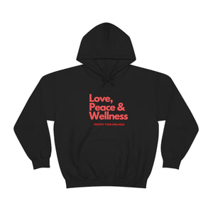 Love-Peace-Wellness1 Unisex Heavy Blend™ Hooded Sweatshirt