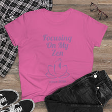 Load image into Gallery viewer, Focusing on My Zen - Women&#39;s Soft Cotton Tee
