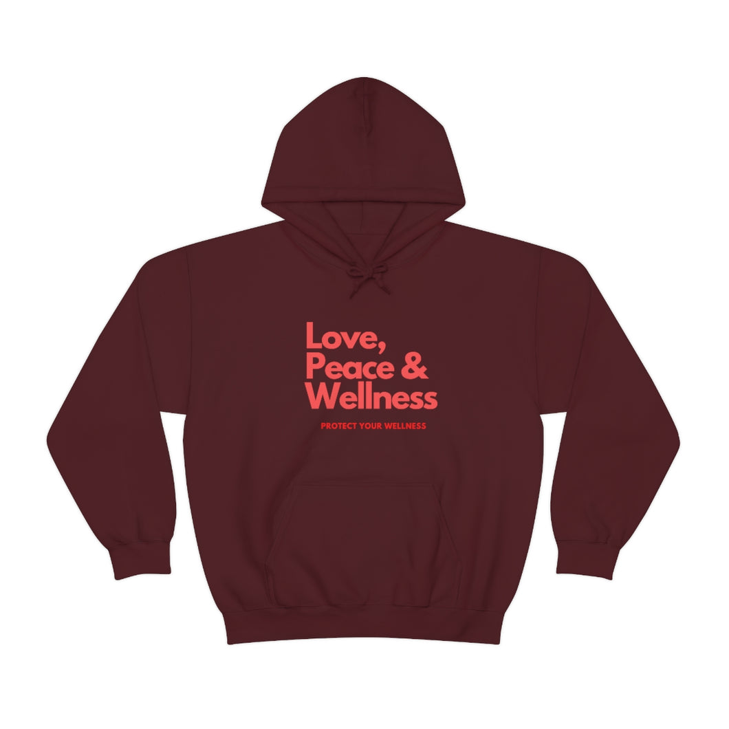Love-Peace-Wellness1 Unisex Heavy Blend™ Hooded Sweatshirt