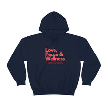 Load image into Gallery viewer, Love-Peace-Wellness1 Unisex Heavy Blend™ Hooded Sweatshirt
