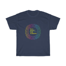Load image into Gallery viewer, Love, Peace and Wellness - Unisex Heavy Cotton Tee
