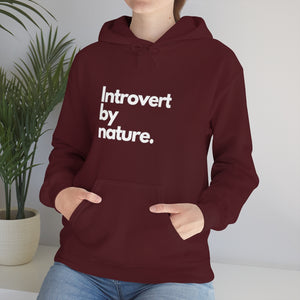 Introvert By Nature Unisex Heavy Blend™ Hooded Sweatshirt