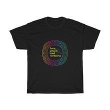 Load image into Gallery viewer, Love, Peace and Wellness - Unisex Heavy Cotton Tee
