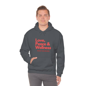 Love-Peace-Wellness1 Unisex Heavy Blend™ Hooded Sweatshirt
