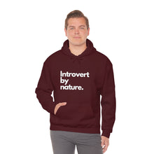 Load image into Gallery viewer, Introvert By Nature Unisex Heavy Blend™ Hooded Sweatshirt
