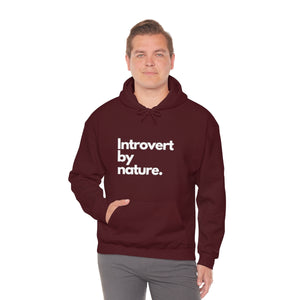 Introvert By Nature Unisex Heavy Blend™ Hooded Sweatshirt