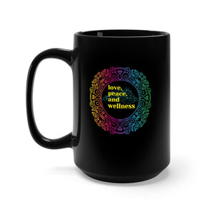 Love Peace and Wellness Mug 15oz