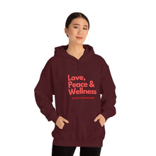 Load image into Gallery viewer, Love-Peace-Wellness1 Unisex Heavy Blend™ Hooded Sweatshirt
