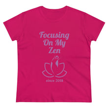 Load image into Gallery viewer, Focusing on My Zen - Women&#39;s Soft Cotton Tee
