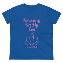 Load image into Gallery viewer, Focusing on My Zen - Women&#39;s Soft Cotton Tee
