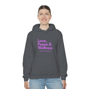 Love-Peace-Wellness2 Unisex Heavy Blend™ Hooded Sweatshirt