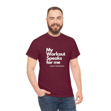 Load image into Gallery viewer, Workout Speaks - Adult Heavy Cotton Tee
