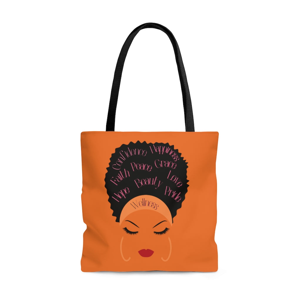 Afro-Phrase Tote Bag