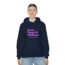 Load image into Gallery viewer, Love-Peace-Wellness2 Unisex Heavy Blend™ Hooded Sweatshirt
