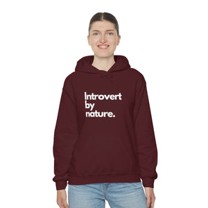 Introvert By Nature Unisex Heavy Blend™ Hooded Sweatshirt