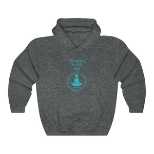 “Focusing on My Zen” (Afro) Unisex Heavy Blend Hoodie