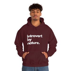 Introvert By Nature Unisex Heavy Blend™ Hooded Sweatshirt