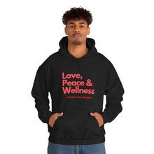 Load image into Gallery viewer, Love-Peace-Wellness1 Unisex Heavy Blend™ Hooded Sweatshirt
