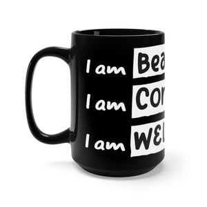 I am - Black Mug 15oz