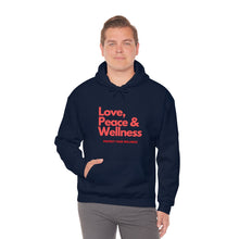 Load image into Gallery viewer, Love-Peace-Wellness1 Unisex Heavy Blend™ Hooded Sweatshirt
