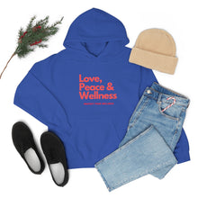 Load image into Gallery viewer, Love-Peace-Wellness1 Unisex Heavy Blend™ Hooded Sweatshirt
