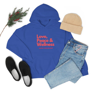 Love-Peace-Wellness1 Unisex Heavy Blend™ Hooded Sweatshirt