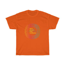 Load image into Gallery viewer, Love, Peace and Wellness - Unisex Heavy Cotton Tee
